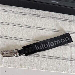 Lululemon Black Logo Keychain